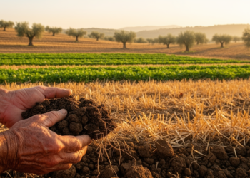 Two Decades of Conservation Agriculture Rebuild Soil Structure and Double Surface Carbon in Mediterranean Farmland