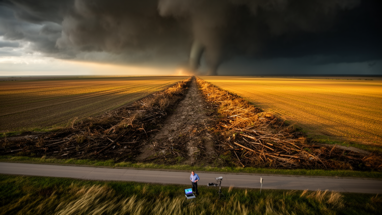 Machine Learning Predicts Tornado Damage Wind Speeds From Path Geometry