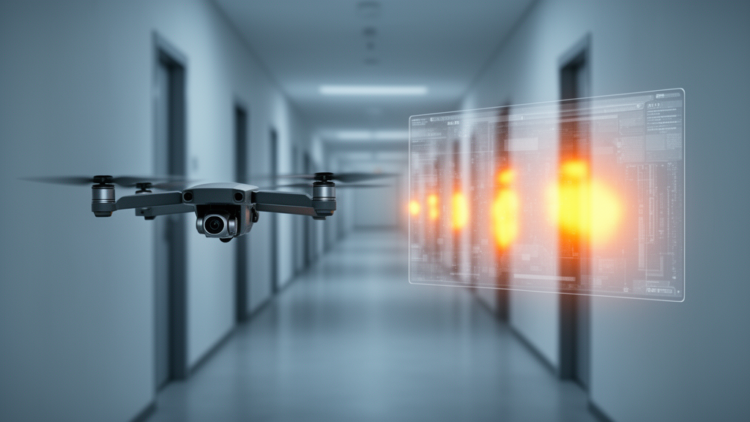 Vision Transformer Learns to Steer a Drone Through Corridors While Showing Its Reasoning