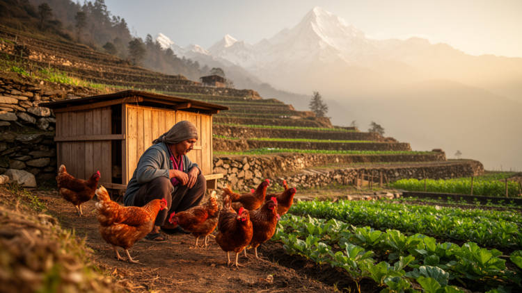 Poultry-Powered Farming Model Emerges as Climate Champion for Himalayan Smallholders