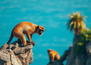 Endangered Island Monkey Clings to a Third of Its Tourism-Dominated Home