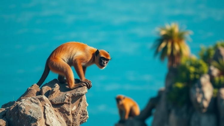 Endangered Island Monkey Clings to a Third of Its Tourism-Dominated Home