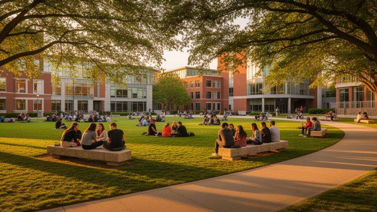 The Green Square at the Heart of Campus May Be the Secret to Student Belonging and Cooler Cities