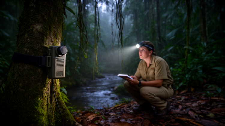 Ears in the rainforest: Autonomous recorders and human surveys team up to count tropical frogs