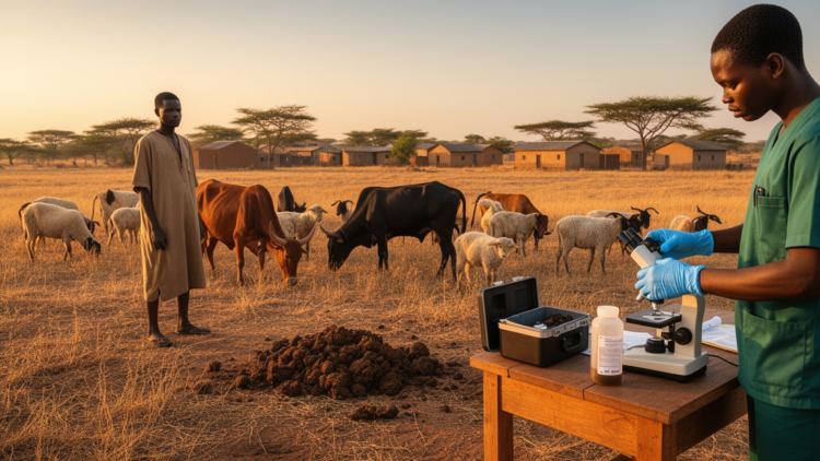 Prevalence of fecal-detected gastrointestinal parasites in cattle, sheep, and goats across sub-Saharan Africa: a systematic evidence map and meta-analysis