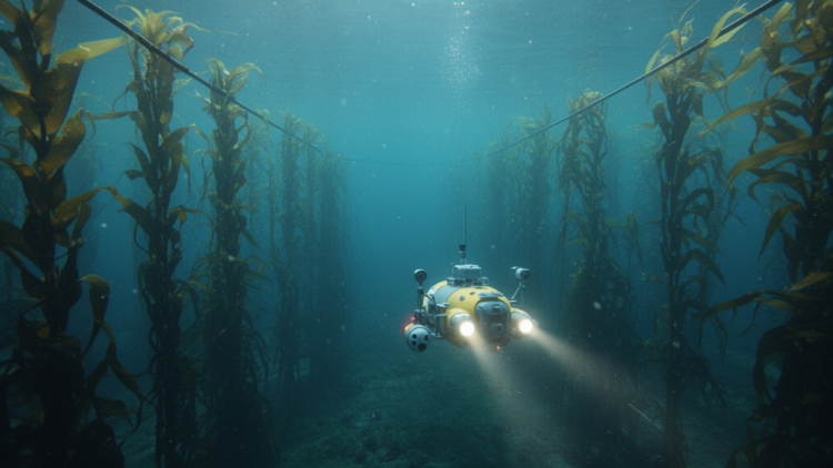Giant Sea Farms Leave a 24 Hz Acoustic Fingerprint in the Deep Ocean