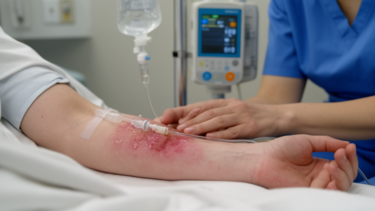 When Cancer Drugs Leak: First Surgical Case of EV-P Extravasation Reported