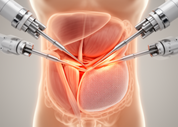 Robotic hernia repair stretches abdominal wall shut without cutting muscle