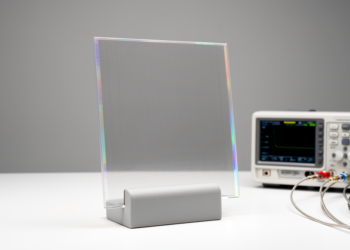 Invisible antenna made of transparent conductive film hits 65% efficiency