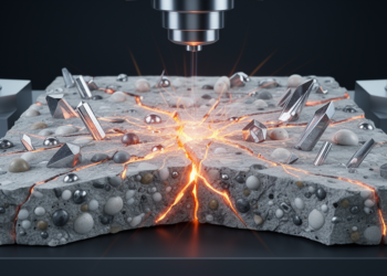 Hidden Geometry of Particles Decides Whether Tough Ceramic-Metal Composites Snap or Bend