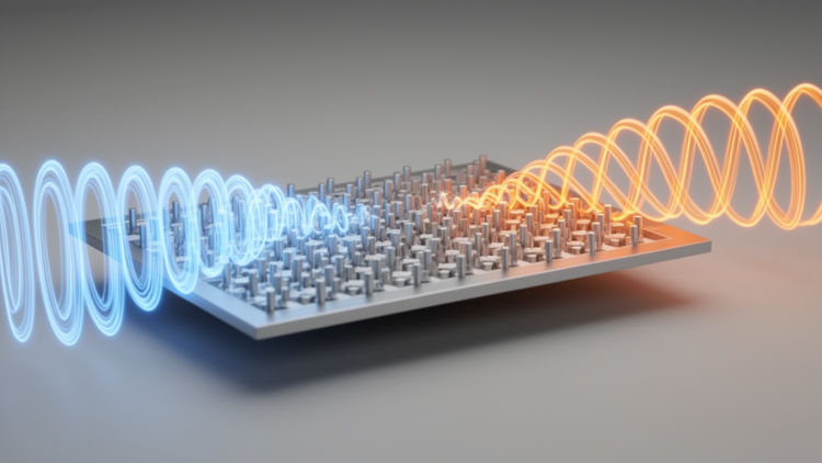 Zero-Thickness Resonators Turn Longitudinal Waves Into Transverse Waves