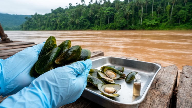 Green Mussels Reveal High-Hazard Microplastic Load in Malaysian Borneo River