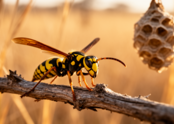 Mystery African paper wasp finally reveals its male, and he looks like nothing else in the genus