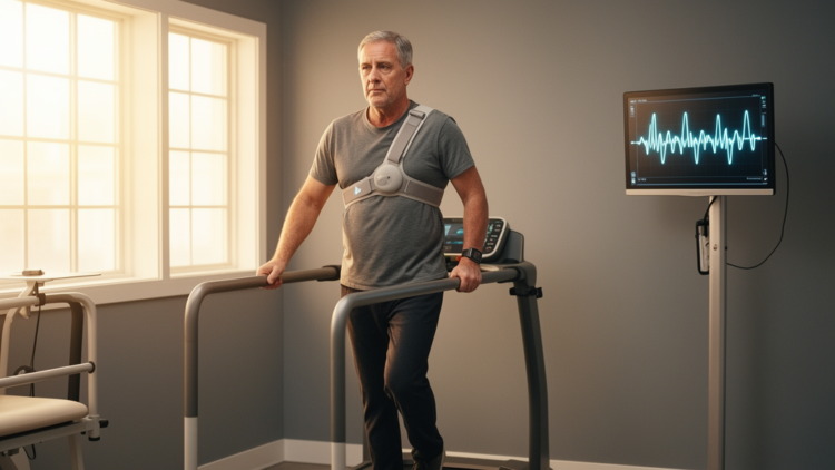 Self-paced heart rate control during treadmill exercise for persons with gait impairment: a case study