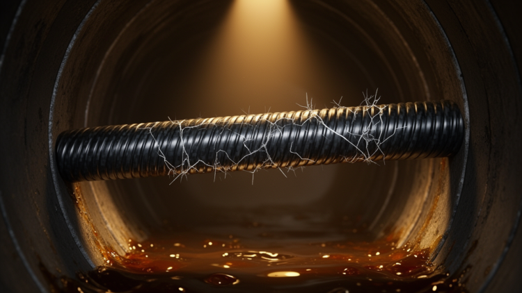Deep in the oil well, composite sucker rods quietly lose strength before they split