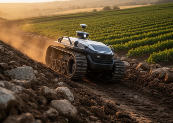 Autonomous farm machines are learning to navigate rugged terrain, but the physics is lagging behind