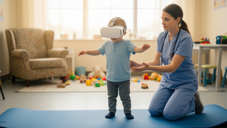 Virtual reality dominates pediatric rehabilitation research, but home-based care lags behind