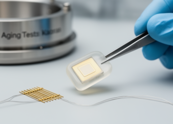 Silicone-Coated Brain Chips Survive Four Years of Simulated Implant Aging