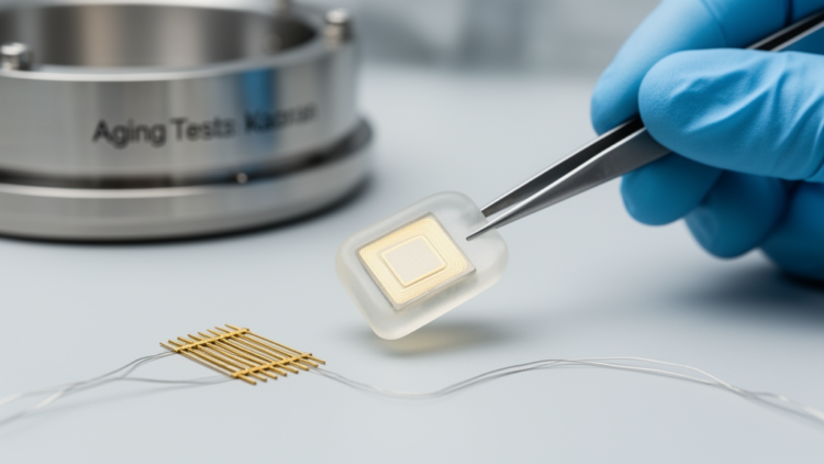 Silicone-Coated Brain Chips Survive Four Years of Simulated Implant Aging