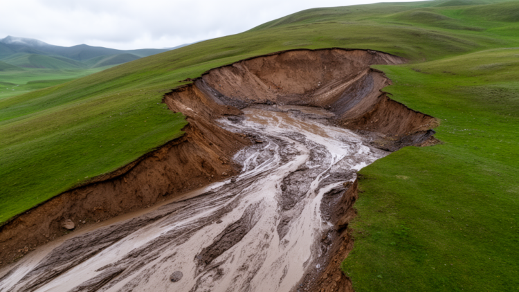 Thaw Slumps Overwhelm Greening in Tibet’s Sediment Surge