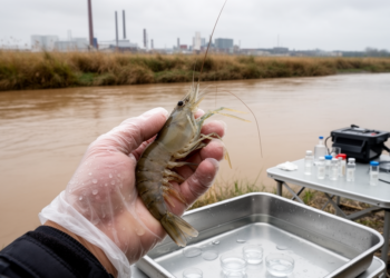 Invasive river prawn becomes a living gauge of heavy metal pollution in Ukraine’s war-stressed waters