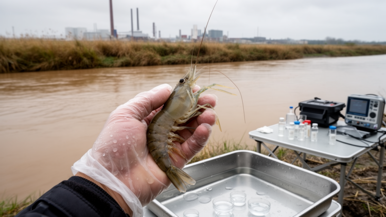 Invasive river prawn becomes a living gauge of heavy metal pollution in Ukraine’s war-stressed waters