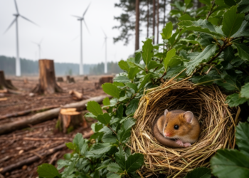 Wind Farm Clear-Cuts Hit Far More Dormouse Homes Than Planners Assume