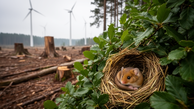 Wind Farm Clear-Cuts Hit Far More Dormouse Homes Than Planners Assume
