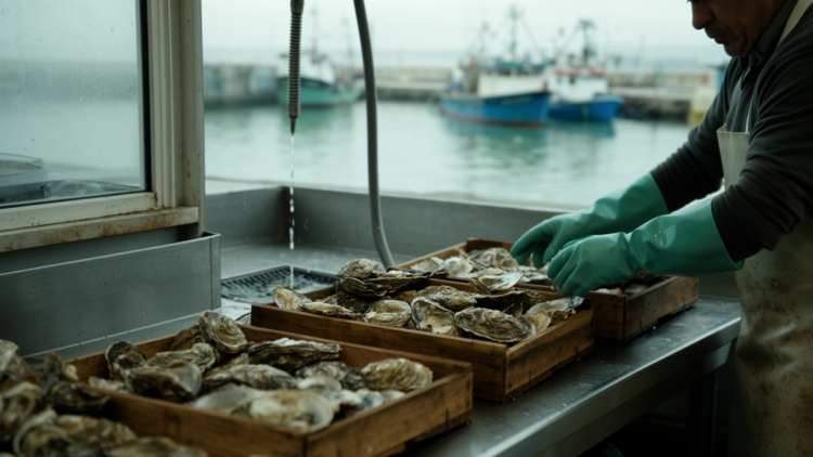 Contaminated Seawater Drives Resistant Bacteria Through the Oyster Supply Chain