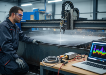 Vibration and Current Signals Fuse to Catch Waterjet Machine Faults