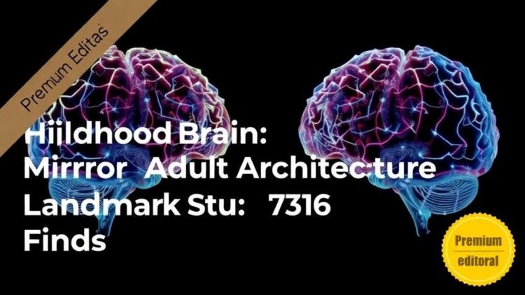 Childhood Brain Networks Mirror Adult Architecture, Landmark Study of 7,316 Children Finds