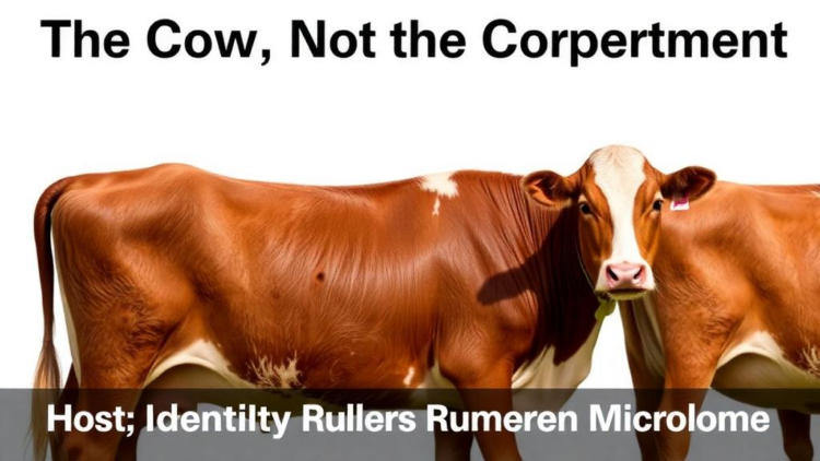 The Cow, Not the Compartment: Host Identity Rules the Rumen Microbiome