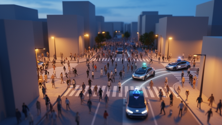 Synthetic city crowds teach autonomous cars the art of predicting pedestrian crossings