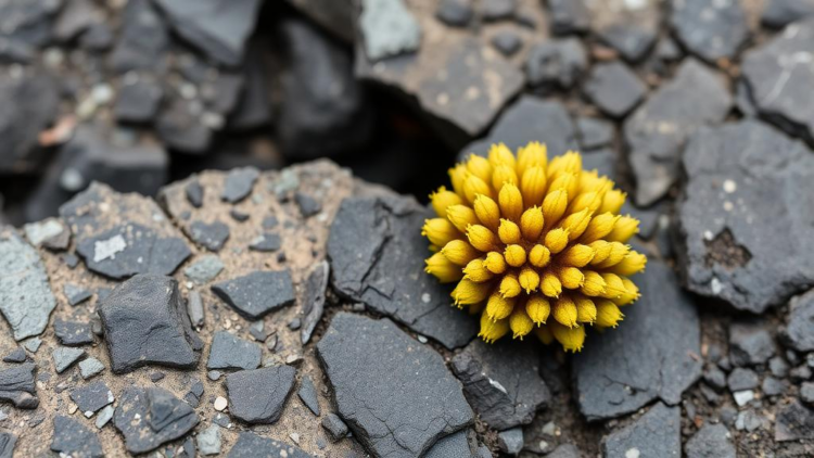 Flexible partnerships help a rare lichen survive toxic rocky islands