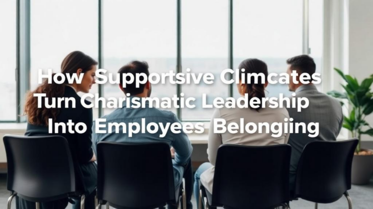 How Supportive Climates Turn Charismatic Leadership Into Employee Belonging