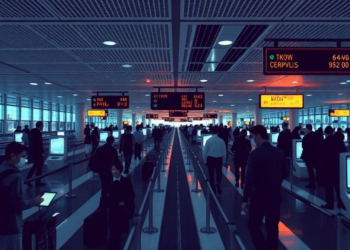 Cellular Automata Reveal Hidden Inefficiencies in Tokyo Airport Arrivals