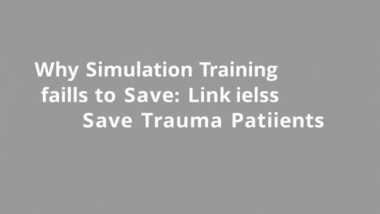 Why Simulation Training Alone Fails to Save Trauma Patients: New Framework Reveals the Missing Link