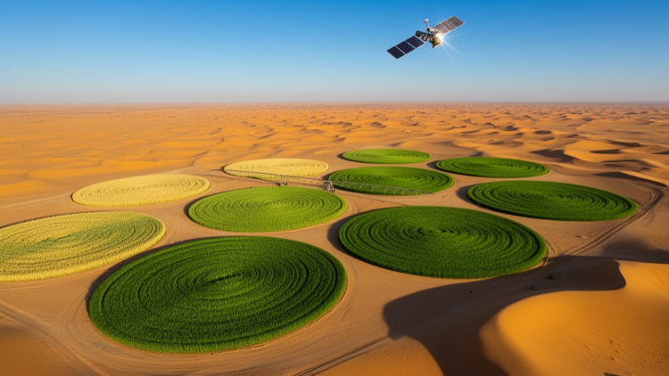 Satellites Track Wheat Growth Stages in Saudi Arabia’s Desert Farmland