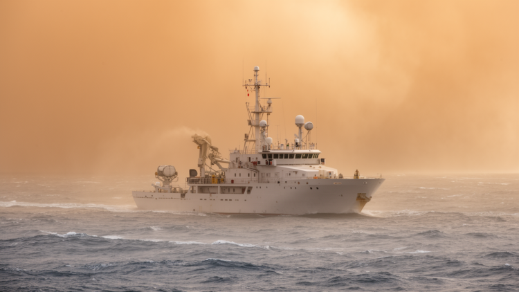 Saharan Dust Crossing the Atlantic: Research Vessel Captures Rare Winter Aerosol Data