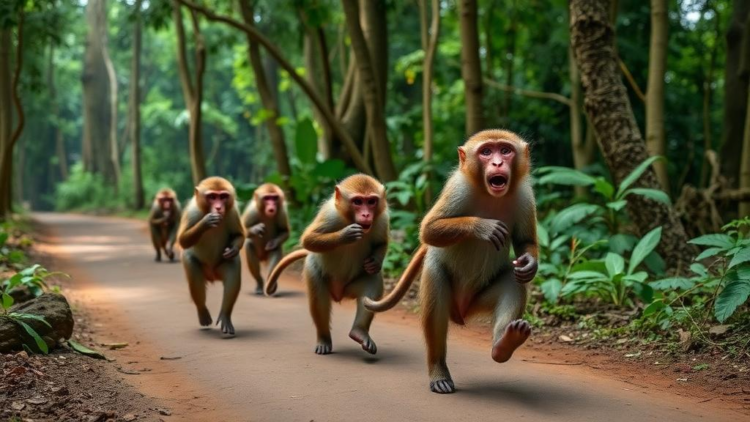 Endangered Macaques Run a Daily Commute Between Forest and Village, Hotspot Maps Reveal