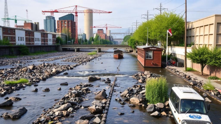 Industrial Cities Pay a Hidden Price: How Local Economies Erode the Life Support of Urban Streams