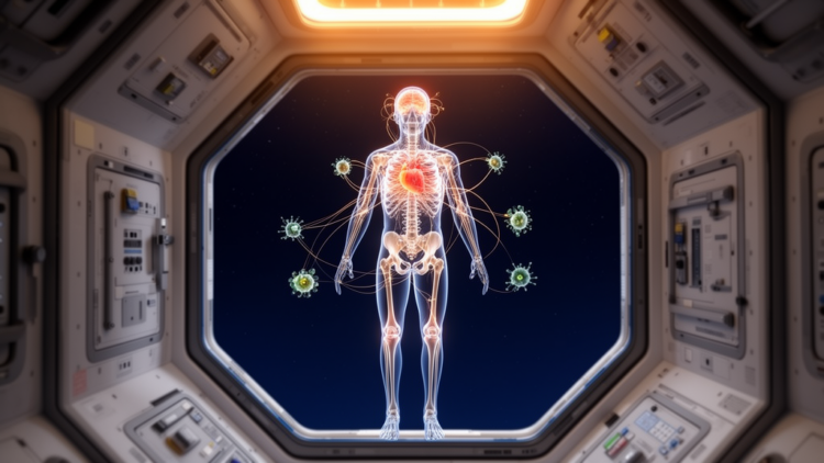 How Microgravity Rewires the Human Body as One Interconnected Network