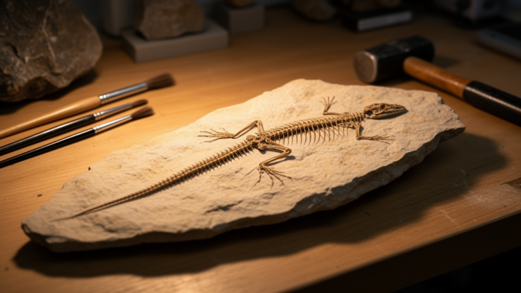 Glass Lizard Hidden in Spanish Mine Slab Rewrites Miocene Ecosystem Map