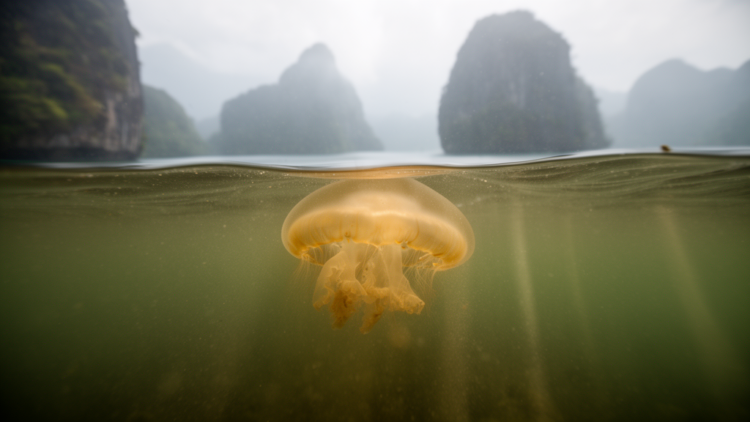 Golden jellyfish symbionts falter in Palau’s turbid marine lakes