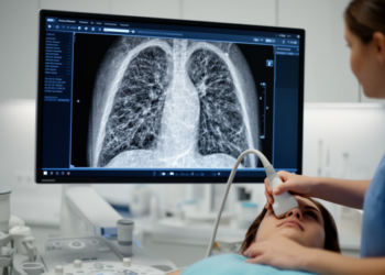 Ultrasound Echoes Turn Lung Scars Into Numbers With Random Matrix Physics