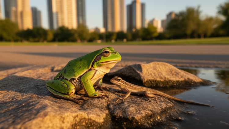 Urban Heat and Rising Stress: How Amphibians and Reptiles Cope in a Changing World