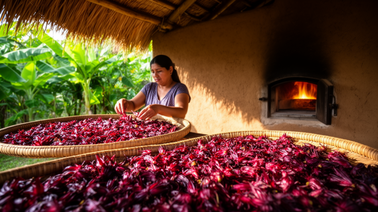 Shade-Dried Roselle Keeps More Anthocyanins Than Sun or Oven Drying in Chiapas Study