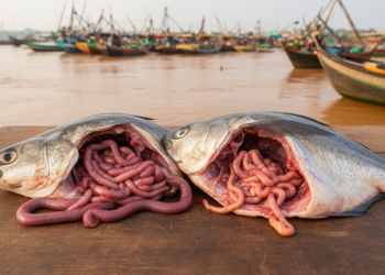 Two Nile fish, two digestive blueprints: gut anatomy tracks diet and dry-season scarcity in the Lower River Benue