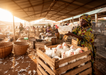 Multidrug-Resistant Salmonella Found in Broiler Chickens at Tanzanian Live-Bird Markets