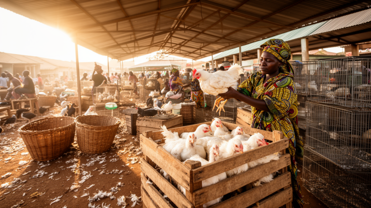 Multidrug-Resistant Salmonella Found in Broiler Chickens at Tanzanian Live-Bird Markets